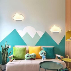 Applique Murale LED Moderne, Lampe Nuage Acrylique, Luminaire Créatif en situation