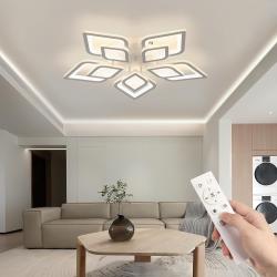 Présentation Plafonnier LED Dimmable Moderne, Télécommande, 3000k-6500k