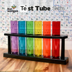 CKB LTD, Tube test cocktails, Lot 6, Multi couleurs en situation