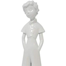 NEAMEDIA Figurine Petit Prince Sculpture Décorative Blanc en situation