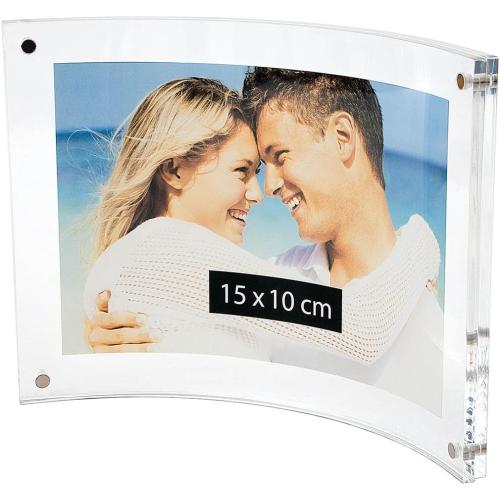 Présentation de Présentation Cadre photo acrylique transparent, fermeture magnétique Wedo