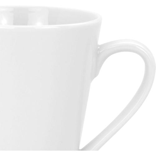 Présentation de Zoom sur Tasses Blanches Argon Tableware, Thé, Café Latte, Boîte 24