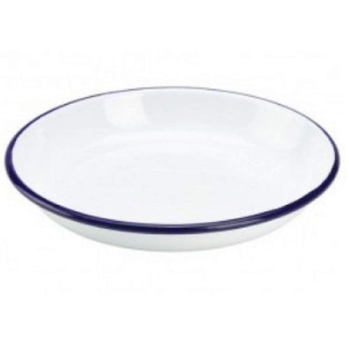 Présentation de Présentation Assiette à pâtes, riz en émail, Genware, 18 cm