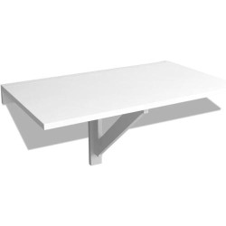 Présentation Table Murale Rabattable Blanc Vidaxl, Cuisine, Bureau