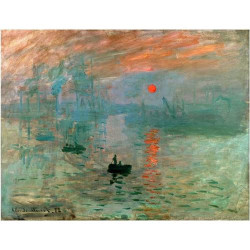 Présentation Tableau Impression Toile Soleil Levant Claude Monet