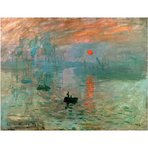 Présentation de Présentation Tableau Impression Toile Soleil Levant Claude Monet