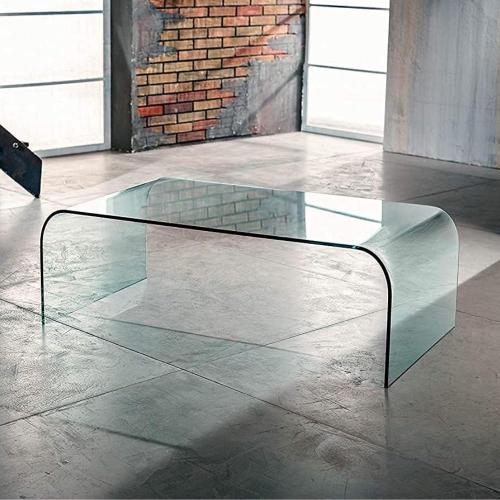 Présentation de Présentation Table Basse en Verre Transparent Design Moderne - IMAGO FACTORY