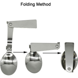 Cuillères, fourchettes pliantes, Maydahui, acier inoxydable en situation