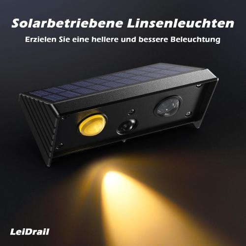 Présentation de Lampes solaires LeiDrail, super lumineuses, 5 modes décoratifs en situation