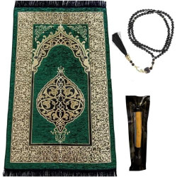 Présentation Imani Aksa Coffret Cadeau Musulman Tapis, Tasbih, Misvak