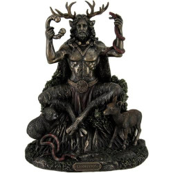 Présentation Statue Cernunnos, Dieu Cornu, Animaux, Veronese Design