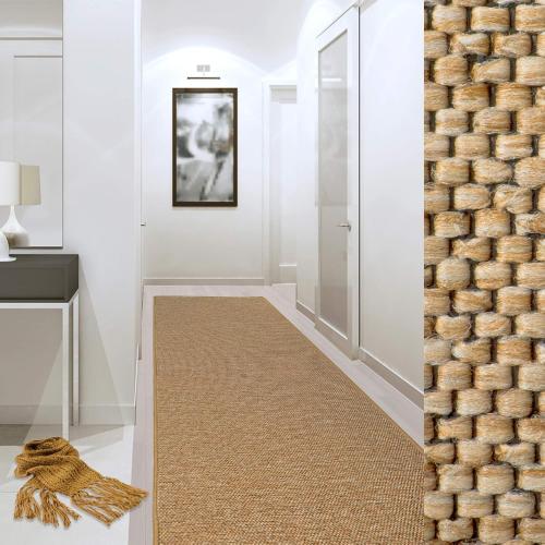 Présentation de Zoom sur Tapis Moderne Sisal Durable, Qualité Supérieure, Naturel