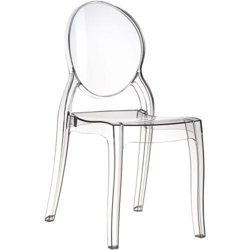 Présentation de Présentation Chaises Brera Polycarbonate Transparent, Lot de 4 Empilables