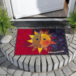 Tapis Soleil Salonloewe, décoration intérieure élégante en situation