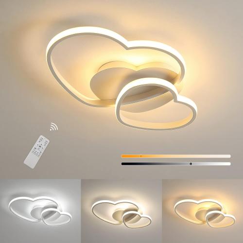 Présentation de Présentation Plafonnier LED Dimmable, 64W, 4800LM, Télécommande, Moderne