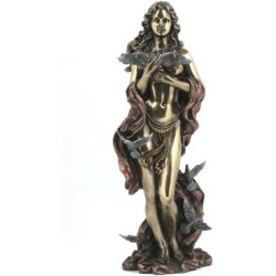 Présentation Statue Aphrodite, Déesse Amour, Bronze, Pacific Giftware