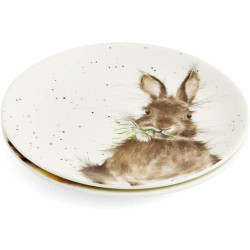 Wrendale Designs Lot 2 Assiettes Découper Lapin, Caneton en situation