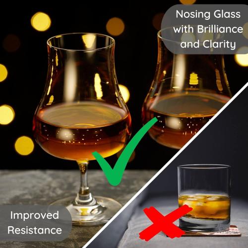 Présentation de Zoom sur Muldale Verres à Whisky Cristal, Ensemble 2 Pièces