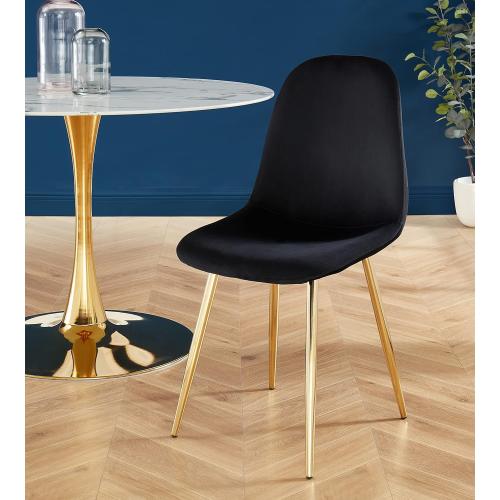 Présentation de Zoom sur Chaises Lena Baita, Lot de 4, Design Élégant