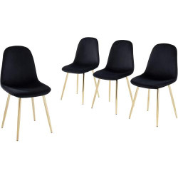 Présentation Chaises Lena Baita, Lot de 4, Design Élégant