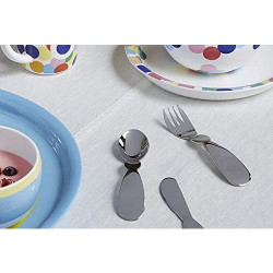 Alessi AM41S3 Service Couverts Enfant Acier Inoxydable Argent en situation