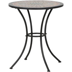 Présentation Table de Jardin Siena Garden Prato Acier Noir 60x60