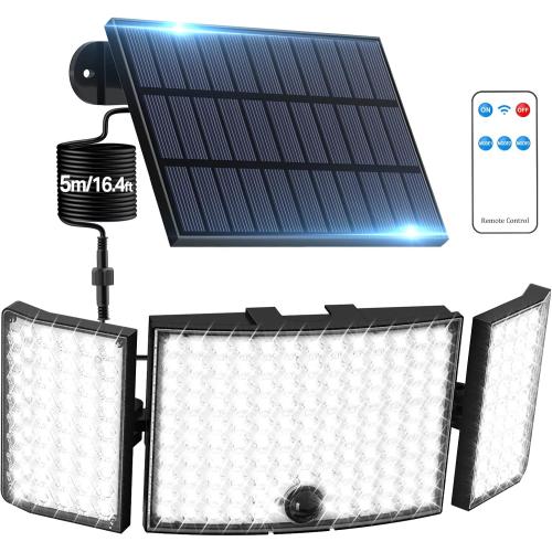 Présentation de Présentation Lampe Solaire Exterieure 234 LED, Super Lumineux, IP65