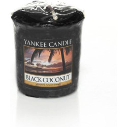 Présentation Bougie votive Noix de Coco Noir YANKEE CANDLE