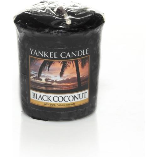 Présentation de Présentation Bougie votive Noix de Coco Noir YANKEE CANDLE