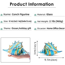 Figurines de Conque en Verre Soufflé à la Main - Décoration Maison en situation