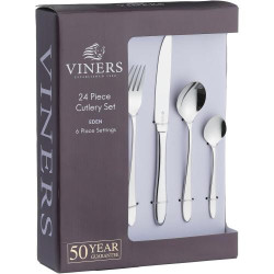 Présentation Coffret Couverts 24 pièces INOX, VINERS Eden