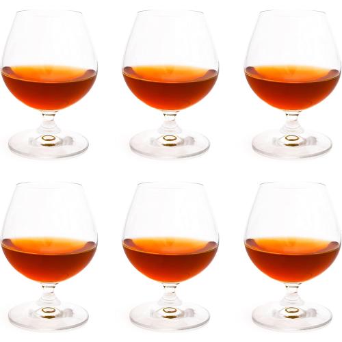 Présentation de Topkapi Lot 6 Verres Cognac Transparent 250 ml en situation