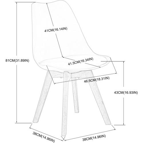 Présentation de Zoom sur Chaises scandinaves IPOTIUS, bois hêtre massif, blanc