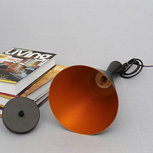 Présentation de Zoom sur Suspension Luminaire Industriel Vintage, Plafonnier Rétro Métal, Lampe