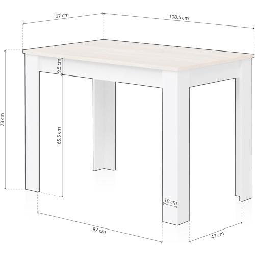 Présentation de Zoom sur Table à Manger LOUNGITUDE Design Moderne Élégante