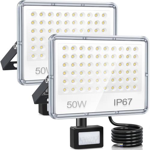 Présentation de Présentation Projecteur LED Extérieur 50W, 5000LM, IP67, Détection Mouvement