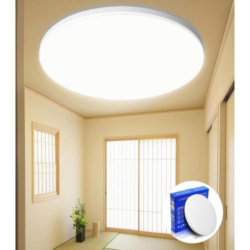 Présentation de Présentation Plafonnier LED Buvyuotu Rond 24W 6000K Blanc Moderne