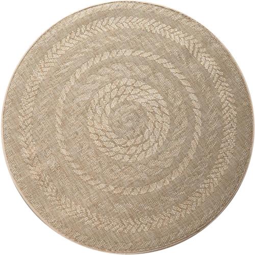 Présentation de Présentation Paco Home Tapis Rond Tissé Style Sisal Beige