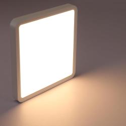 Plafonnier LED Plat 23W Lumière Chaude IP44 Étanche en situation