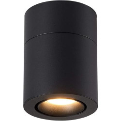 Spots plafond orientables LED Dr.lazy, noir 3000K en situation