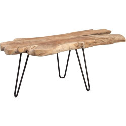 Présentation Table Basse M2 Kollektion, Bois de Teck, Marron