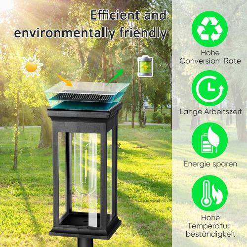 Présentation de Zoom sur Lampes solaires SIVQIKE jardin extérieur, étanches IP65