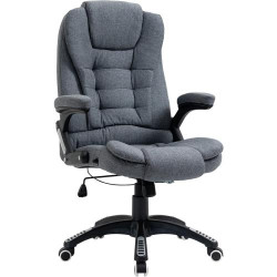 Présentation Fauteuil Bureau Ergonomique Vinsetto, Dossier Inclinable, Gris