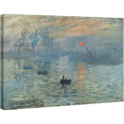 Présentation Wieco Art Toile Coucher de soleil Monet, Décoration murale