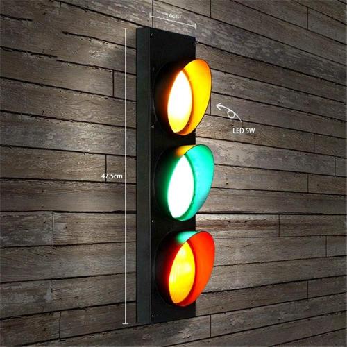 Présentation de Zoom sur Appliques Murales VOMI, Lampe LED Tricolore Retro