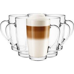 Présentation Verres à café, latte macchiato, G Glasmark Krosno