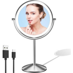 Présentation Miroir maquillage LOVESPEJO lumineux, grossissant, rechargeable