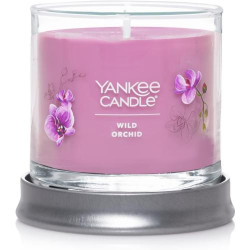 Présentation Yankee Candle Wild Orchid, bougie en verre parfumée