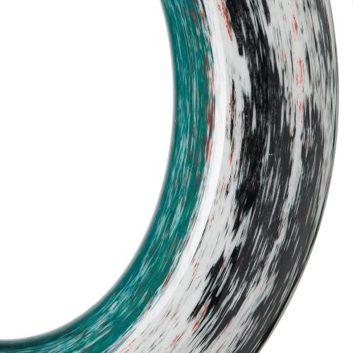 Présentation de Zoom sur Sculpture Leonardo 064114 Blanc Turquoise 38 cm