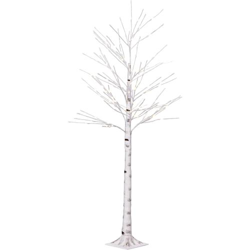 Présentation de Présentation VOLTRONIC Arbre LED bouleau, intérieur extérieur, blanc chaud